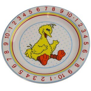 Sesame Street Big Bird Plate Porcelain Vintage Muppets Jim Henson